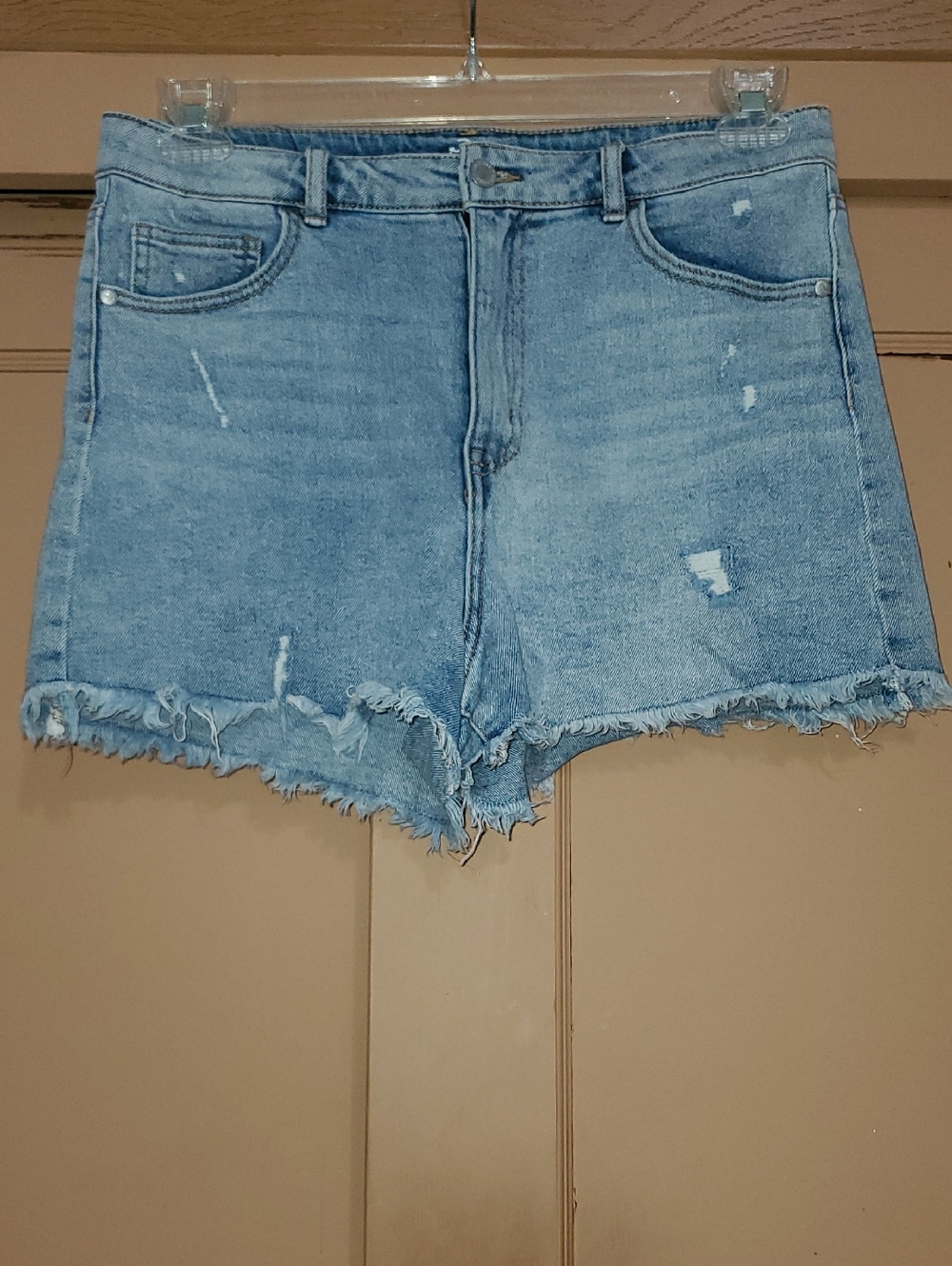 art class Light Blue Distressed Denim Shorts